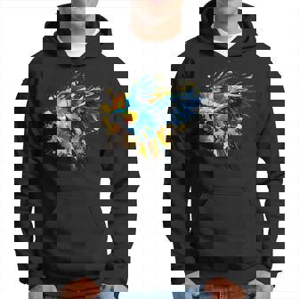 Ara Mignon Bleu Et Jaune Pour Amoureux Des Perroquets Colorés Sweat à capuche - Cadeauxyz