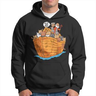 Arche Noah Mit Katzen Religiöser Christlicher Katzenliebhaber Kapuzenpullover - Seseable