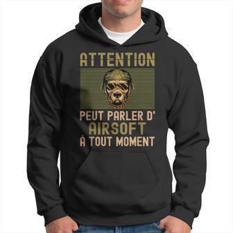 Attention Airsoft Airsofter Bille Humouroft Airlogan Fan Sweat à capuche - Cadeauxyz