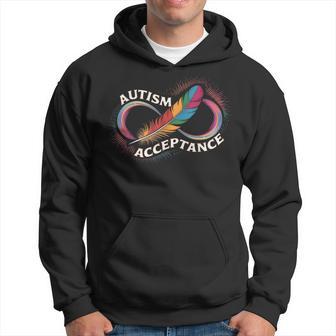 Autismo Rojo En Lugar De Infinitoímbolo Autista Aceptación Autista Sudadera - Regaloses