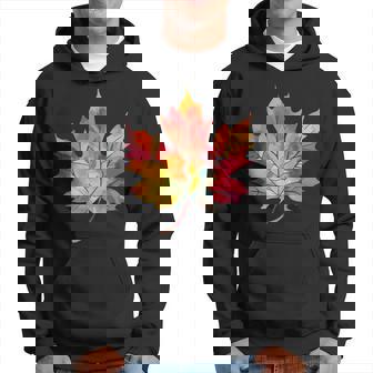 Automne Feuille Feuille D'érable Coloré Automne Cottage Cozy Sweat à capuche - Cadeauxyz
