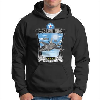 Avion Américain Chasseur Furtif F35 Lightning Sweat à capuche - Cadeauxyz