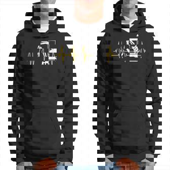 Baggerfahrer Herzschlag Minibagger Kapuzenpullover - Seseable