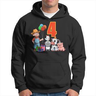 Bambino 4 Compleanno Bambini & Fattoria Regalo Di 4 Anni Felpa con cappuccio - Novitaregali