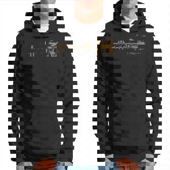 Batería En Línea Ekg Heartbeat Drummer Sudadera - Regaloses