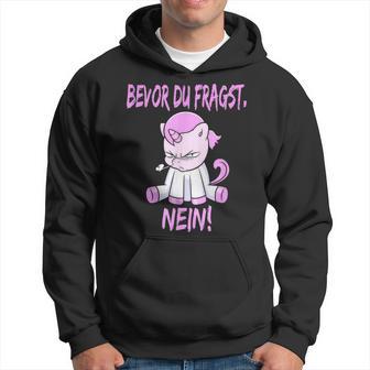 Bevor Du Fragst Nein Einhorn Geschenk Kapuzenpullover - Seseable