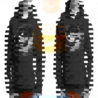 Bol À Ramen Japonais Avec Motif De Chat Noir Rétro Sweat à capuche - Cadeauxyz