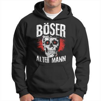 Böser Alter Mann Opa Papa Totenkopfkullintage Kapuzenpullover - Geschenkecke