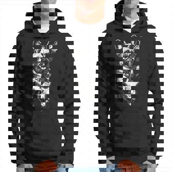 Bouledogue Français Guitare Musique Métal Musique Rock Sweat à capuche - Cadeauxyz