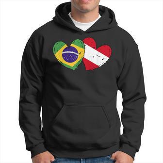 Brasil Austria Corazón Bandera Brasileña Austriaca Amistad Sudadera - Regaloses