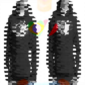 Brasil Perú Corazones Bandera Brasileña Peruana Amistad Sudadera - Regaloses