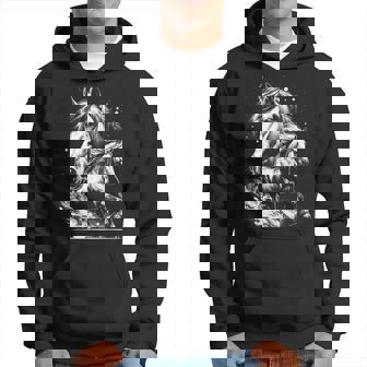 Caballo En Estilo De Dibujo Fotorrealista Como Retrato Genial Sudadera - Regaloses