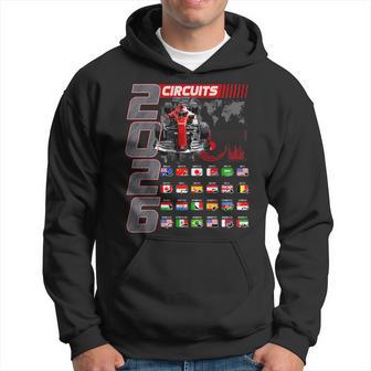 Calendario De Coches De Carreras Calendario De Circuitos 2026 Lugares Sudadera - Regaloses