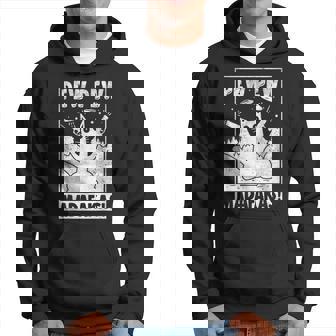 Cat Pew Pew Madafakasintage Crazy Cat Lustige Katze Kapuzenpullover - Seseable