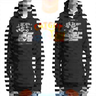 Catgpt X Ki Katze Ai Cat Cats Katzenliebhaber Prompter Kapuzenpullover - Seseable