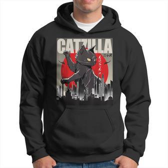 Catzilla Camisa Divertida Para Gatos Divertida Para Amantes De Los Gatos Sudadera - Regaloses