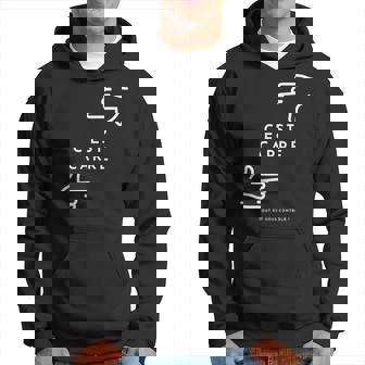 C'est Carré Tout Estous Contrôle Minimaliste Et Humour Sweat à capuche - Cadeauxyz