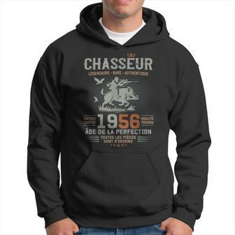 Chasseur Né En 1956 Anniversaire Humour Chasseanglier Sweat à capuche - Cadeauxyz