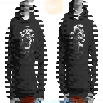 Chat Noir Mignon Avec La Lune Sweat à capuche - Cadeauxyz