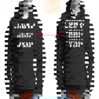 Chemise Humoristique Fluent In Python Sweat à capuche - Cadeauxyz