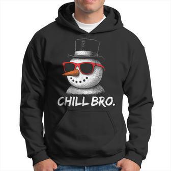 Chill Bro – Lustigeschneemann Mitonnenbrille Gamer Kapuzenpullover - Geschenkecke