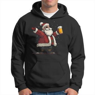 Cooleonnenbrille Weihnachtsmann Mit Bier Für Jubelnde Weihnachten Kapuzenpullover - Geschenkecke