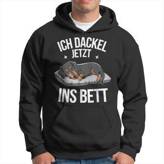 Dackel Hund Hunde Geschenke & Kleidung Ich Dackel Jetzt Ins Bett Offizielleschwarz Kleinchlaf Dackel Kapuzenpullover - Geschenkecke
