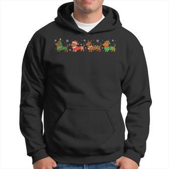 Dackel Weihnachten Lustiger Weiner Hund Kapuzenpullover - Geschenkecke