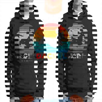 Dackelintage Retro Dackelhund Hundehalter Geschenkidee Kapuzenpullover - Seseable