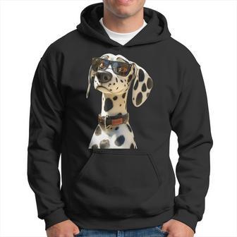 Dalmatiner Mitonnenbrille Hunde Ich Liebe Dalmatiner Kapuzenpullover - Geschenkecke