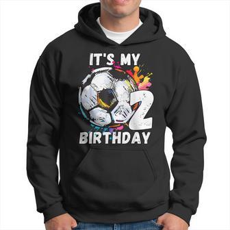 De Fiesta De Cumpleaños Con Pelota De Fútbol Para Niños De 2 Años Sudadera - Regaloses