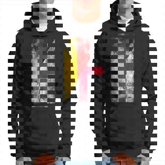 Deutschland & England Flaggen Deutsch Englisch Kapuzenpullover - Seseable