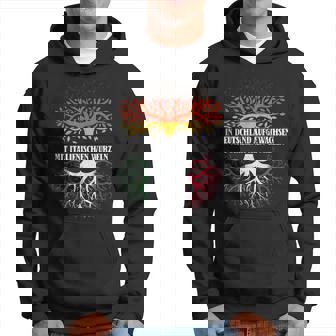 Deutschland Aufgewachsen Italienischen Wurzeln Italien Kapuzenpullover - Seseable