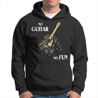 Devise Guitare Guitare Guitare No Guitar No Fun Sweat à capuche - Cadeauxyz
