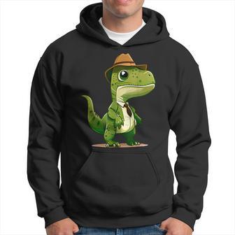 Dinosaure Habillé En Cowboy Pour Enfants Et Adultes Sweat à capuche - Cadeauxyz