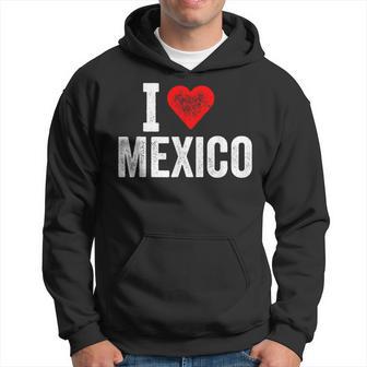 Diseño Divertido Retro I Love Mexico Con Un Corazón Rojo Sudadera - Regaloses