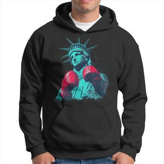 Divertido Disfraz De La Estatua De La Libertad Para Los Amantes Del Boxeo Sudadera - Regaloses