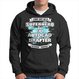 Donna Autocad Drafter Regalouperhero Autocad Drafter Con Collo A Felpa con cappuccio - Novitaregali