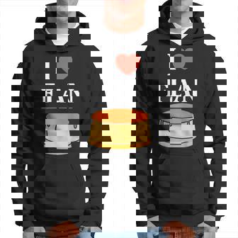 Drole Gâteau Flan Minimaliste Mignonimple I Love Flan Sweat à capuche - Cadeauxyz