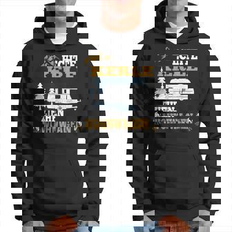 Echte Kerle Ziehen Wohnwagen Herren Geschenkidee Camping Kapuzenpullover - Seseable