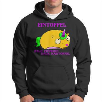 Eintoffel Halb Einhorn Halb Kartoffel Kapuzenpullover - Seseable