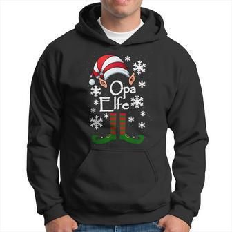 Elfen Opa Großvater Elfe Weihnachten Ugly Christmas Kapuzenpullover - Geschenkecke