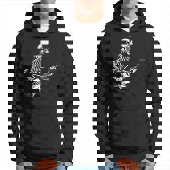 Esqueleto Tocando Guitarra Esqueleto Bajo Camisa Heavy Metal Manga Larga Sudadera - Regaloses
