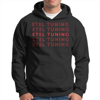 Etel-Tuning Chwarz Klassisch Herren Crew-Ausschnitt Halbarm Polyester 100 Kapuzenpullover - Seseable