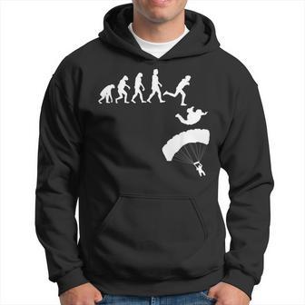 Evolución Del Paracaidista Divertido Regalo De Paracaidismo Sudadera - Regaloses
