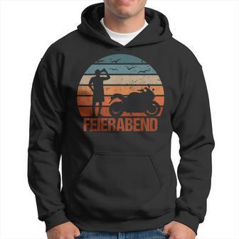 Feierabend Motorrad Bikerpruchatertag Lustiges Kapuzenpullover - Geschenkecke