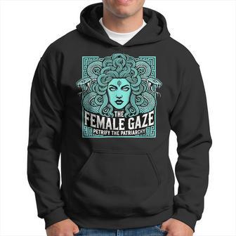 Female Gaze Medusa Petrify Patriarchy Féministe Grec Sweat à capuche - Cadeauxyz
