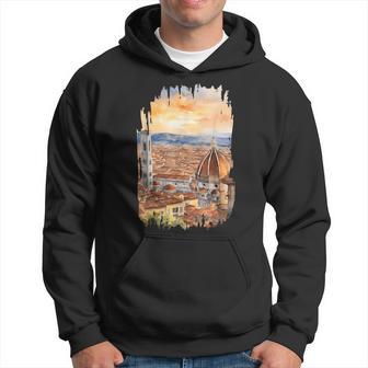 Florencia Toscana Pintura Acuarela Arteintageiajes Italy Sudadera - Regaloses