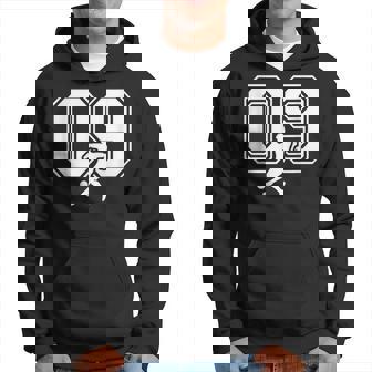 Foot Numéro 09 De Football Sweat à capuche - Cadeauxyz