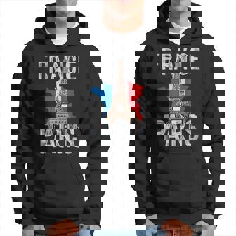 Frankreich Paris Eiffelturm Französische Flagge Zeichen Der Liebe Kapuzenpullover - Geschenkecke